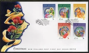 NEW ZEALAND 2012 Christmas FDC - Picture 1 of 1