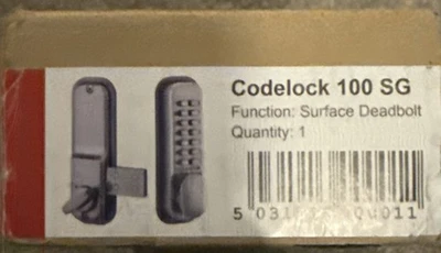 Codelocks 100 CL100 Pulsador Cerradura Mecánica 100 SG Gris Plata Nuevo  - Imagen 1 de 2