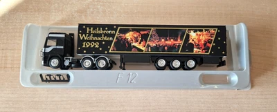 Albedo/Herpa VOLVO F16 Heilsbronn Weihnachten 1992 cassonato 1:87 OVP - Immagine 1 di 3