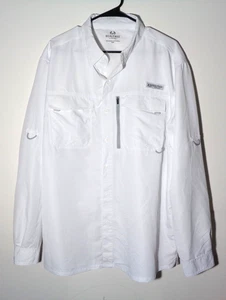 Men's White, Long Sleeve, Vented Fishing/Outdoor Shirt by Realtree in Size XL - Picture 1 of 11