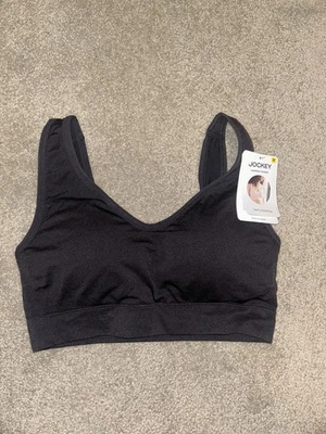 NWT Jockey Seamfree Back Smoothing Bralette Black  Woman Size Medium New - Image 1 of 4