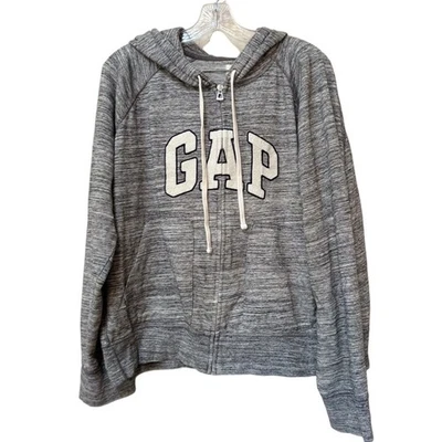 GAP XXL серый логотип толстовка пуловер хлопковая смесь 2016 Y2K ретро - Изображение 1 из 4