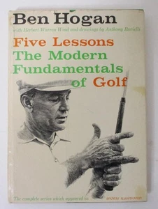 Five Lessons:The Modern Fundamentals of Golf by Ben Hogan (1957, H.C.) First Ed. - Picture 1 of 9