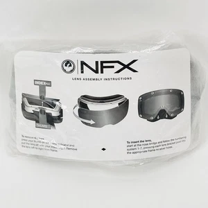 Dragon Goggles NFXs Anti Fog Lens CLEAR 7 Point Snap In Replacement Lens Only - Picture 1 of 8