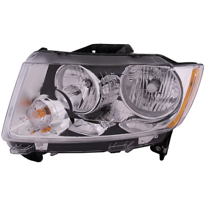 Headlight Halogen LMB Driver Left Fits 2011-2013 Jeep Compass - Image 1 of 4