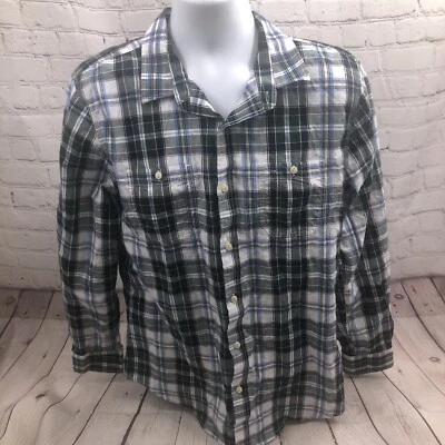 Just a Cheap Shirt Men's Blue Black Plaid Button Down Shirt Large - Image 1 of 4