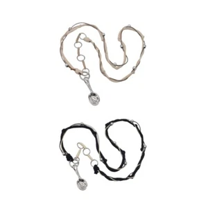 Vintage Style Spoon Pendant Necklace with Handcrafted Braided Cord for Parties - Picture 1 of 10