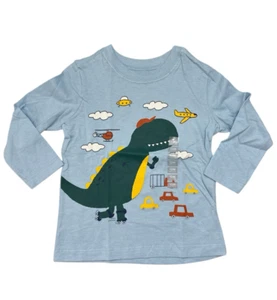 Carter’s Baby Jungen Rollschuh Dinosaurier Grafik Tee T-Shirt Größe 12 Monate - Bild 1 von 1