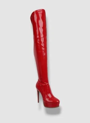 Thalia Sodi Women's Red Silena Over-The-Knee Platform Boots Shoes Size 6.5 - Image 1 of 3