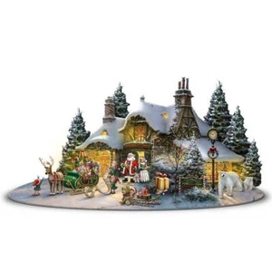 Santa's Night Before Christmas Thomas Kinkade - Picture 1 of 1