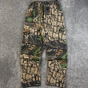 Pantalones deportivos de carga vintage Jerzees al aire libre camuflados para hombre M Trebark Grunge hechos en EE. UU. - Imagen 1 de 9