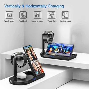 4 in 1 Wireless Charger. See Item Description For Device Compatibility. - Photo 1 sur 3
