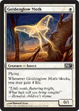 GOLDENGLOW MOTH X4 4 4X Magic 2011 MTG Magic the Gathering Cards DJMagic
