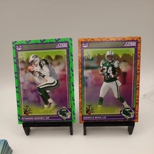 2024 Score Halloween Darrelle Revis Orange Keyshawn Johnson Green Bats Jets - Picture 1 of 2
