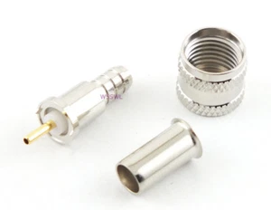 Mini-UHF conector coaxial macho RG-58 pin fijo engarce 2 piezas - vendedor de radioaficionados de EE. UU. - Imagen 1 de 1