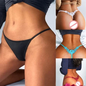Frauen Babydoll G-String Tanga T-Rücken High Cut Höschen Blumen Dessous > - Bild 1 von 16