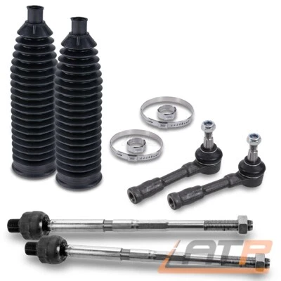 2x SPURSTANGE + SPURSTANGENKÖPFE + LENKMANSCHETTEN FÜR OPEL ASTRA G ZAFIRA A - Bild 1 von 4