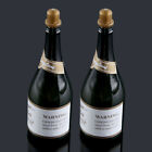 2Pcs Empty Champagne Blowing Bubble Bottles for Wedding Party Home Decoration