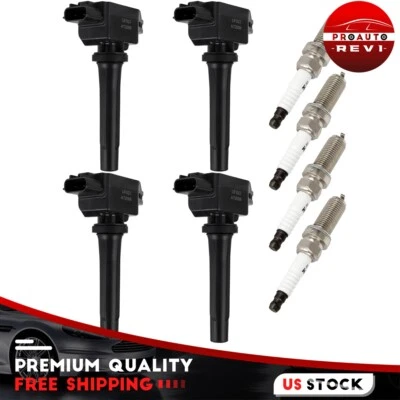 Bobina de ignição 4 e vela de ignição de irídio para 2017-2018 Toyota Yaris iA 1.5L L4 - Imagem 1 de 4