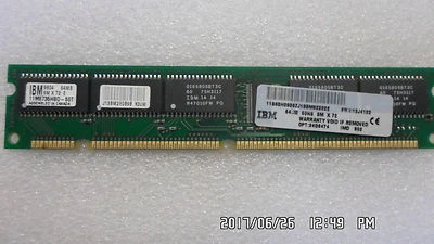IBM 12J4122 94G6474 64MB 60ns EDO ECC 168 pines DIMM 94G6474 Foto 1 de 4