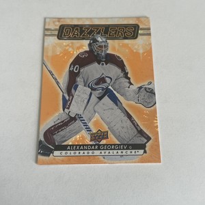 2023-24 Upper Deck Series 1 Alexander Georgiev Dazzlers Orange Insert SP