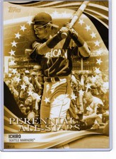 Ichiro 2019 Topps Update Perennial All-Stars 5x7 Gold #PAS-8 /10 Mariners 