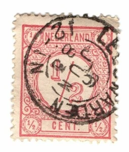 Netherlands SC# 34 1876 New Daily Stamps 1/2c Rose SG: 131 Perf: 12 1/2 (a7) - Picture 1 of 1