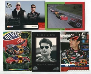 Jeff Gordon 5 Trading Card Lot NASCAR DRIVER RACE CAR RACING (LOT 34) - Picture 1 of 1