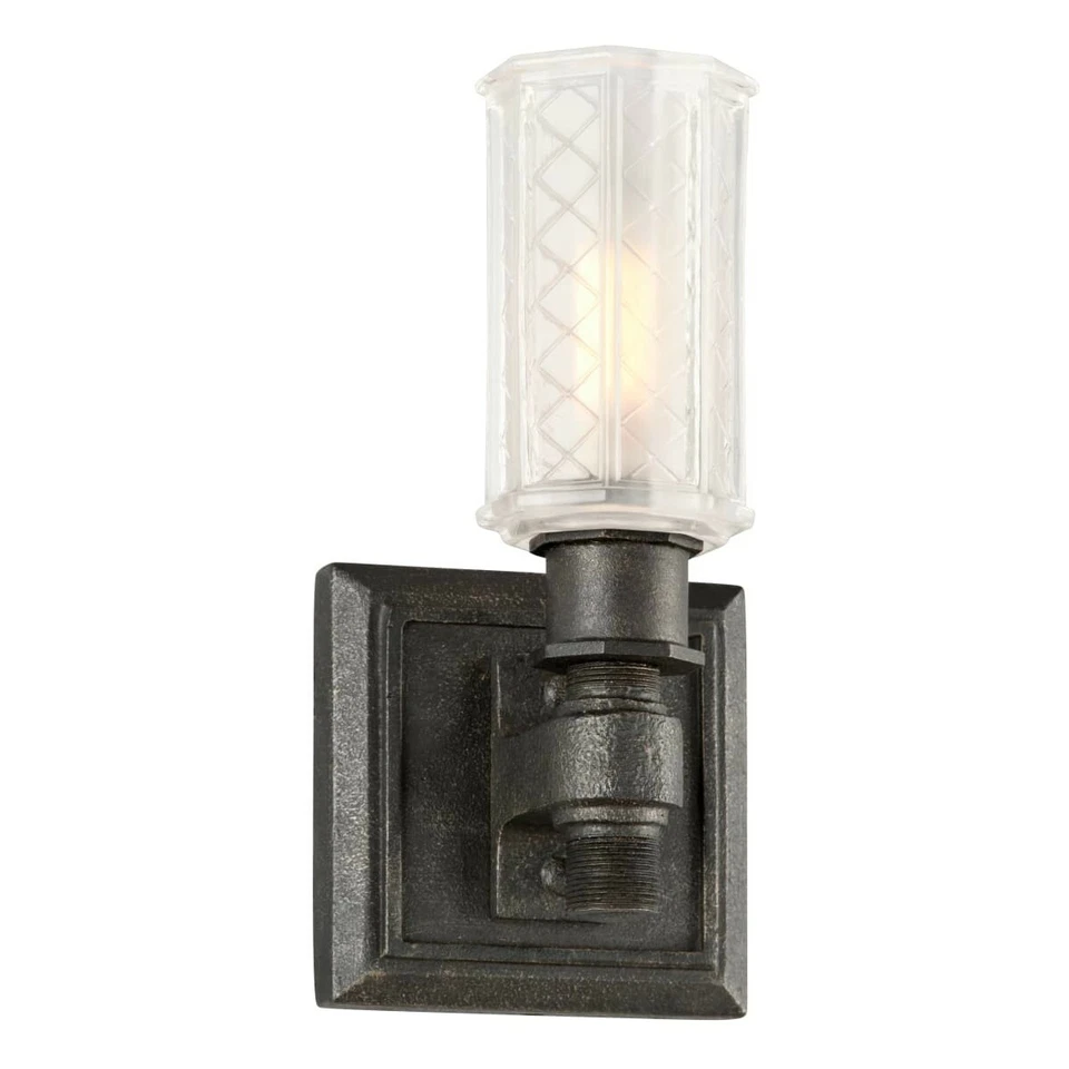 Troy Lighting B4231 Vault 1 Light 5 Aged Pewter Bath Vanity Wall Light Brand New - Image 1 of 1
