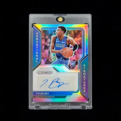 Tyler Bey RC - 2020-21 NBA Prizm Sensational Signatures Silver Holo Rookie AUTO - Image 1 of 2