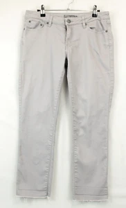 prAna Kara Jeans Damen 8/29 grau Bio Baumwolle Stretch Slim Leg Raw Hem - Bild 1 von 12