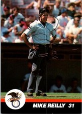Mike Reilly signed baseball card American League Umpire 1989 T&M Sports Cards 31