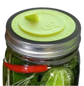 7pack Maintenance Free Airlock Waterless Fermentation Lids For Wide Mouth Mason - Picture 1 of 8
