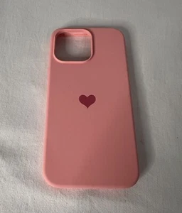 Süße Handyhülle rosa mit rosa Herz iPhone 14 Plus - Bild 1 von 5
