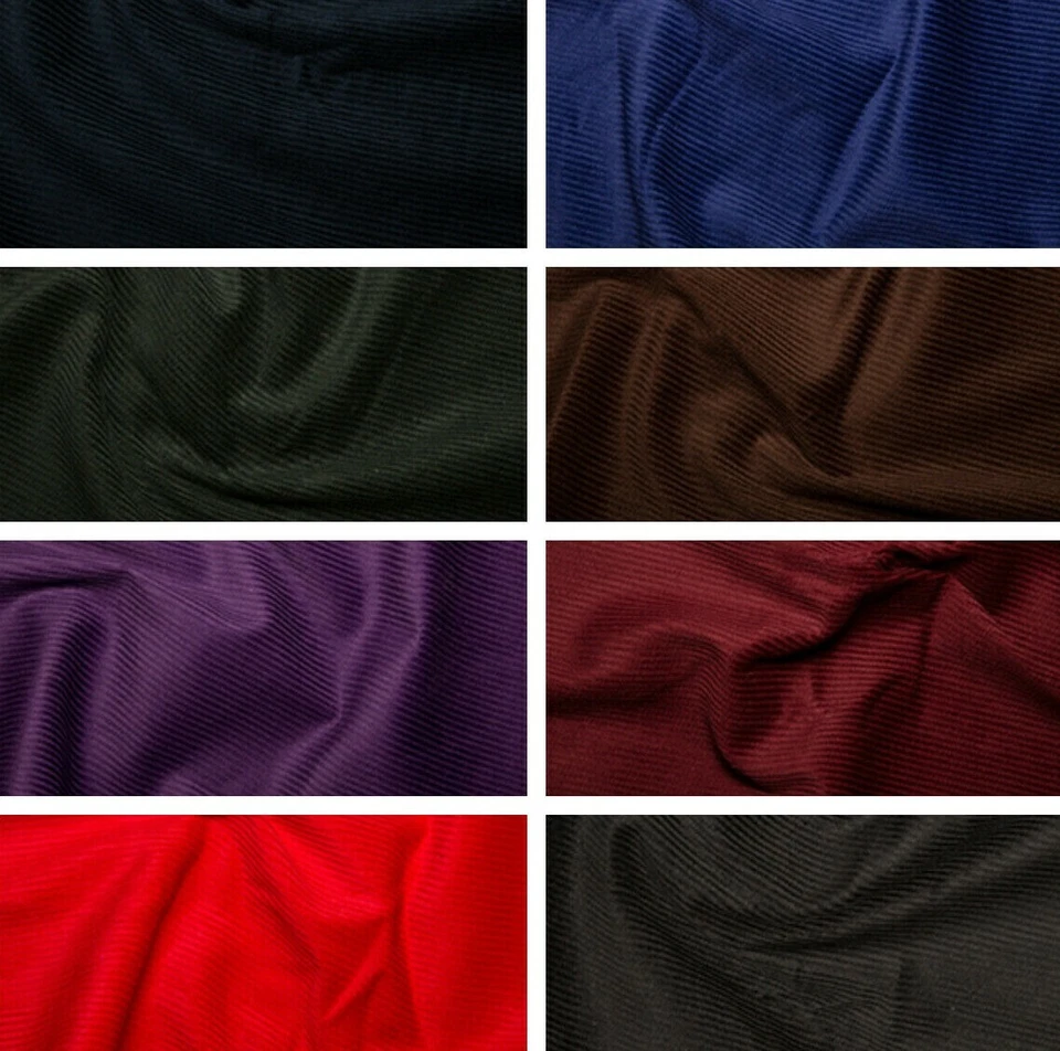 Corduroy Fabric 8 Wale 100% Cotton Upholstery Dress Crafts Metre  - Image 1 of 1