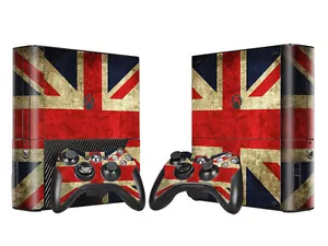 Juego de pegatinas de lámina protectora XBOX 360 E Skin Design Foils - motivo Union Jack - Imagen 1 de 1
