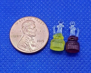 Casa delle Bambole Miniatura Cruets di Olio e Aceto Insalata Condimento - Scala 1:12 - Foto 1 di 1