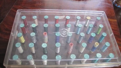 Kreinik Metallic Embroidery Threads Lot Of 40 with case! - Image 1 of 4