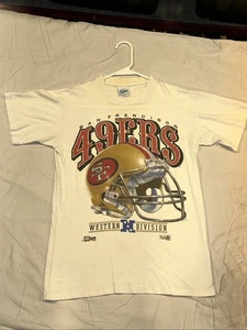 Vintage San Francisco 49ers Tee Shirt Salem 90’s Helmet 1992 Men’s Small NFL🚀💯 - Bild 1 von 21