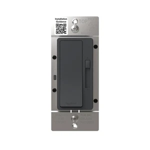 Legrand Radiant 150 Watt einpoliger/3-Wege LED Advanced Dimmer, Graphit - Bild 1 von 6