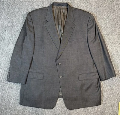 Burberry London Suit Jacket Mens 50R Dark Gray Birdseye Wool USA Blazer - Image 1 of 4