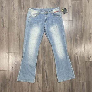 Vintage Marithe Francois Girbaud Denim Jeans Women's Size 34x32” Twisty Boot NWT - Picture 1 of 13