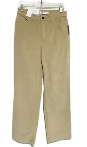 croft &barrow 10 short secretly slimming straight leg Classic fit pants tan - Picture 1 of 12