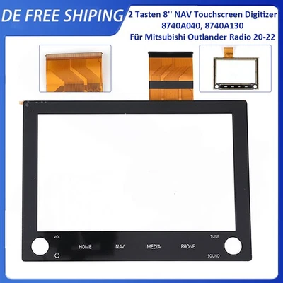 2 Knöpfe 8" NAV Touch Screen Digitizer Für 19-22 Mitsubishi Outlander Autoradio - Bild 1 von 4