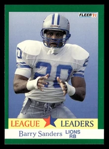 Barry Sanders 1991 Fleer #415 Detroit Lions FOOTBALL *074 - Picture 1 of 2