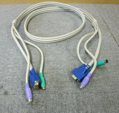 KVM Switch Cable 1.8M VGA 14 Pin Male PS/2 To VGA 14 Pin Male PS/2  - Image 1 of 4