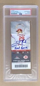 Scott Rolen Autograph Signed Final Game Ticket 10/3/12 - PSA/DNA HOF STL - Picture 1 of 2