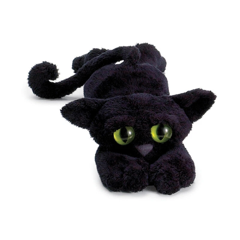 NEW PLUSH SOFT TOY Manhattan Ziggie the Black Lanky Cat 30cm Green Eyes - image 1 of 1