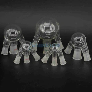 10/25/50/100/250/500/1000ml 3 Necks Joint Borosilicate Glass Flask Round Bottom - Picture 1 of 30