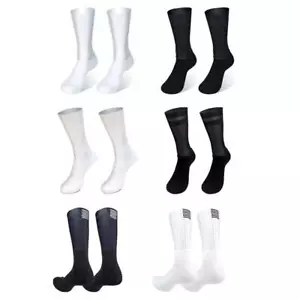 Aero Socken rutschfest Silikon Radsocken Herren Fahrrad Sport Laufen Pro Socken - Bild 1 von 18